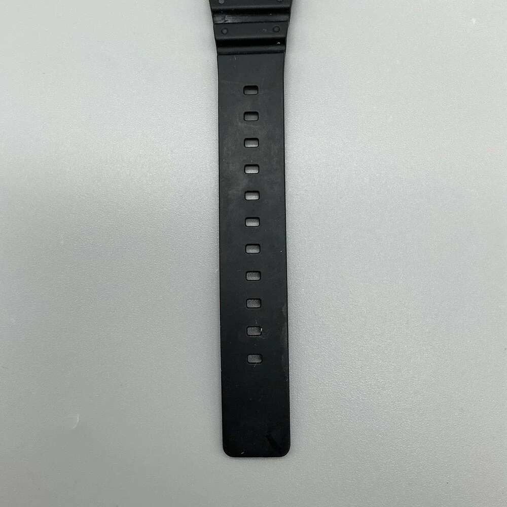 Casio MRW-200H Mens Watch 43mm Black Dial Black Resin Day Date New Battery